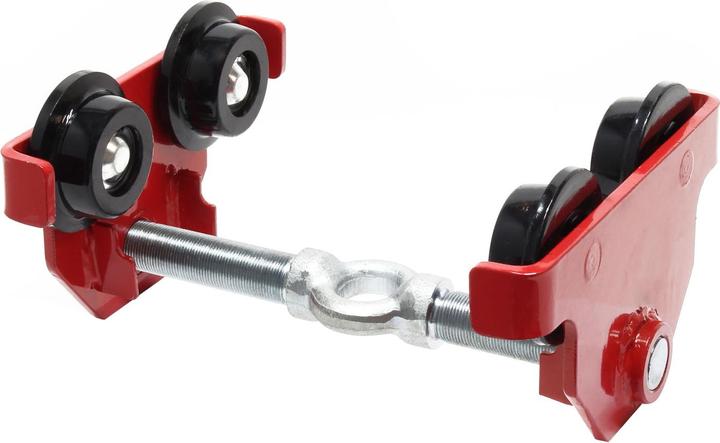 Wiltec Crane Trolley 2000kg 55-205mm adjustable Flange Width Hand-Geared Trolley