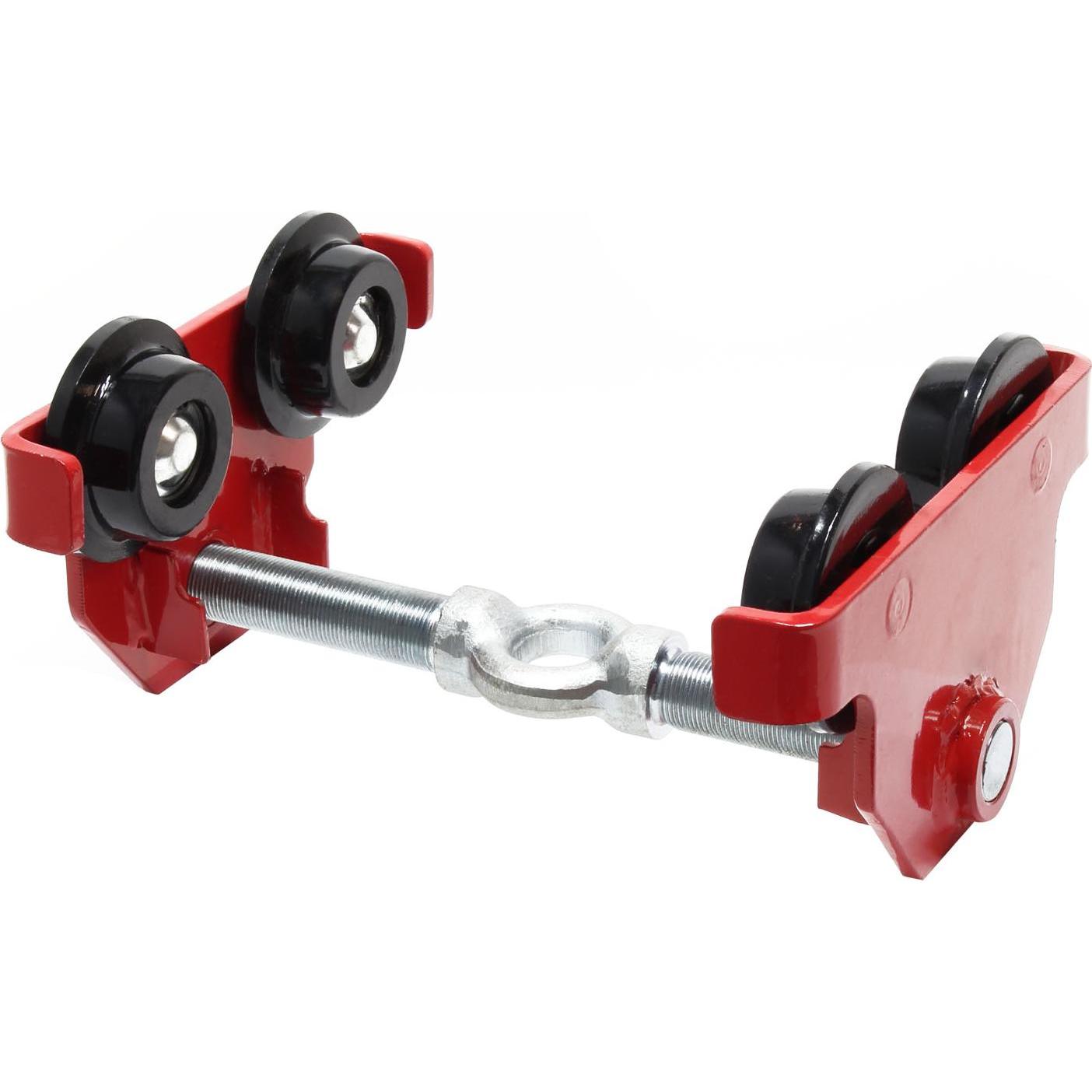 Wiltec, Fördertechnik, Laufkatze 2000kg 55-205mm Rollfahrwerk Handfahrwerk Unterflanschlaufkatze
