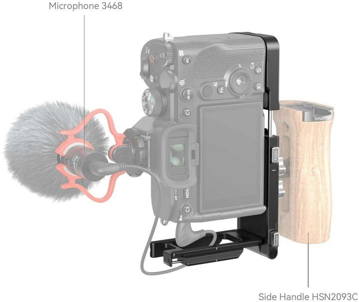 Image du produit SmallRig Foldable L Bracket for Sony Alpha 7R V / Alpha 7 IV / Alpha 7S III