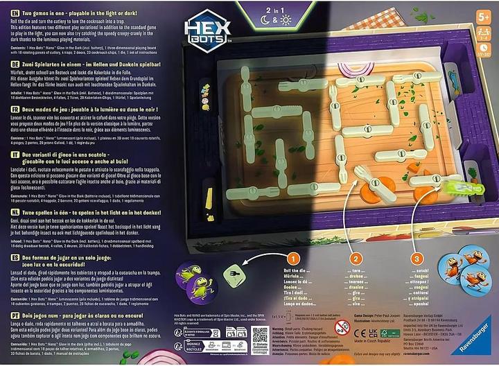 Image du produit Ravensburger La Cucaracha Glow in the Dark (Allemand, Anglais, Espagnol, Français, Italien, Néerlandais, Portugais, 2 - 4 Joueur)