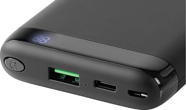 Productafbeelding Deltaco Externe batterij 10.000 mAh, Qi 10 W, USB-C PD, 37 Wh, zwart (10000 mAh, 18 W, 37 Wh)