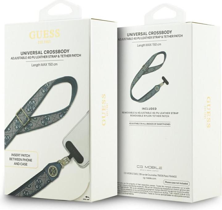 Produktbild Guess Universal lanyard CBDY 4G Tether Patch Strass Metal Logo blue