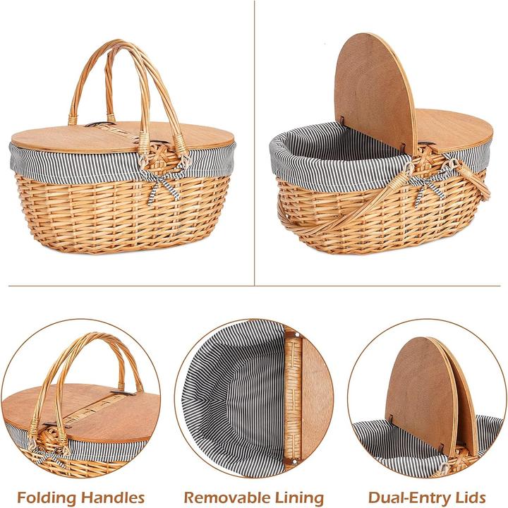 Produktbild Zormy Picknickkorb aus Weidengeflecht