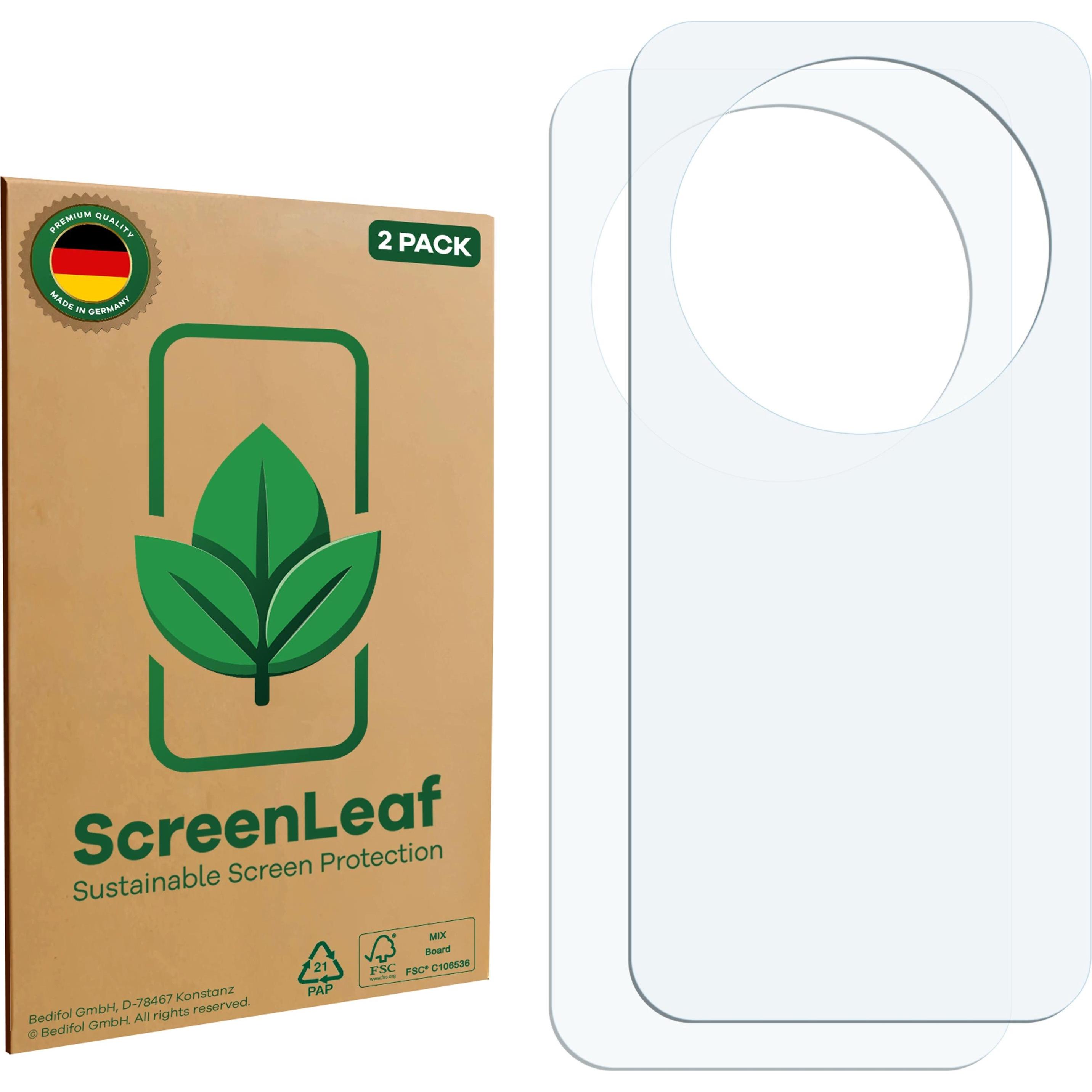 ScreenLeaf Pellicola protettiva, Proteggi Schermo Sostenibili, Clear, Antigraffio (2 pz., Honor Magic 8 Pro), Pellicola protettiva smartphone, Traspar