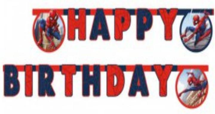 Actual product image Spiderman Paper flag (1 pcs.)