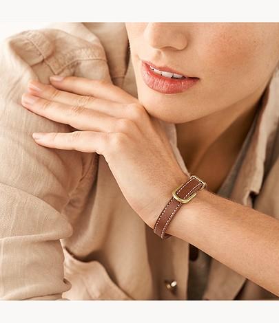 Actual product image Fossil Vintage Casual (25 cm, Stainless steel, Leather)