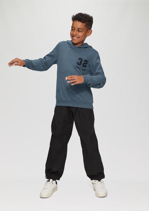 Produktbild s.Oliver Sweatshirt Kapuzen-Sweatshirt mit Mesh-Futter (S)