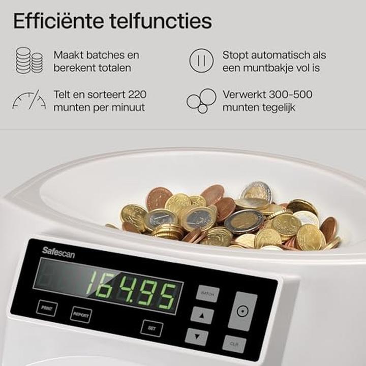 Immagine prodotto Safescan 1250 (EUR) (Contamonete)