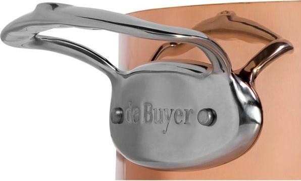 Actual product image de Buyer Prima Matera cooking pot induction, with lid (24 cm, Pot, Copper, Stainless steel)