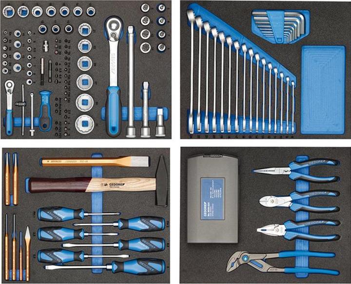 Image du produit Gedore WHL-L7-TS-147 Chariot à outils workster highline avec 147 pièces d'outils (147x)