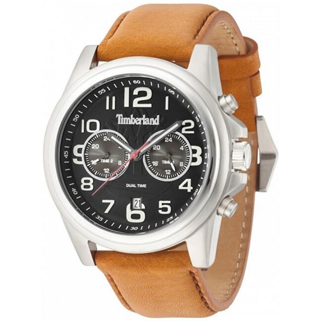 Timberland, Orologio da polso, Orologio Outlet, Nero, Marrone, Argento, (Orologio da polso analogico, 42 mm)