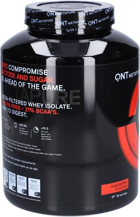 Actual product image QNT Metapure Whey Protein Isolate (2000 g, 1x, Raspberry)