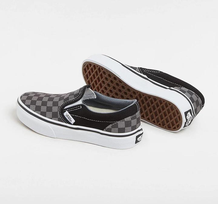 Image du produit Vans UY Classic Slip-On (Checkerboard) Blk/Pewter (30)