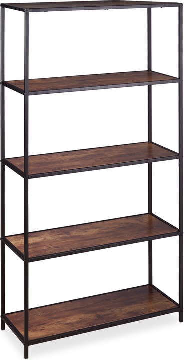 Immagine prodotto Relaxdays Libreria Vintage, 5 Mensole (77 x 33 x 150 cm)