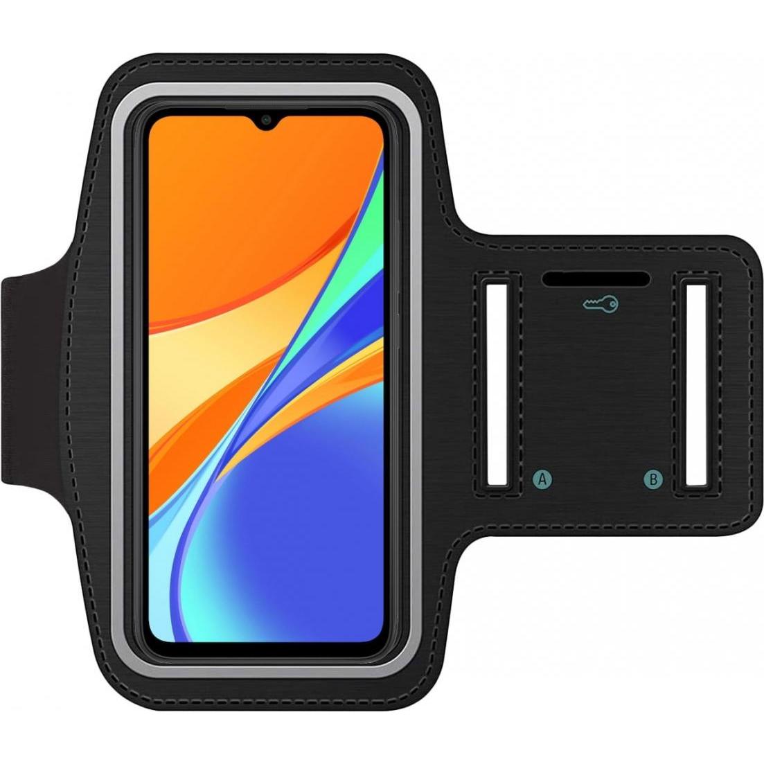 SmartFitness Xiaomi Redmi 9C Handy Sport Armband, Smartphone Sportarmband, Schwarz