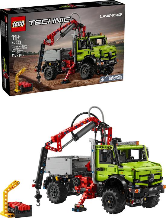 Produktbild LEGO Technic 42242 Mercedes-Benz Unimog U 5023 med kran