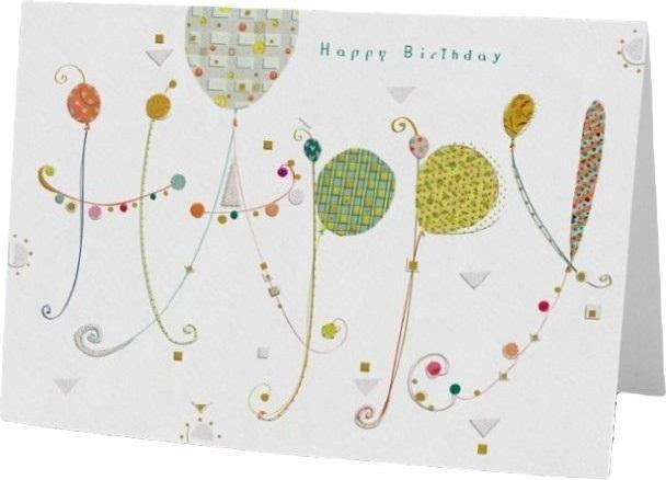 Produktbild Turnowsky B6 Karte + Umschlag Geburtstagsaufschrift Luftballons (1 Stk.)