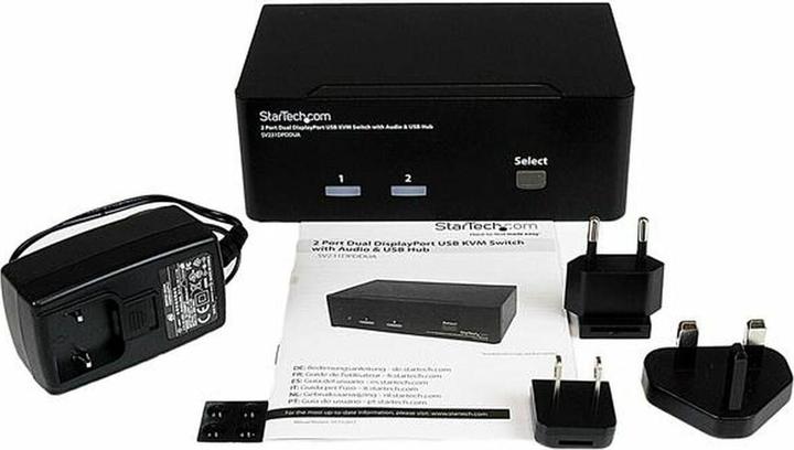 Immagine prodotto StarTech Switch KVM USB a 2 porte con doppia porta DisplayPort