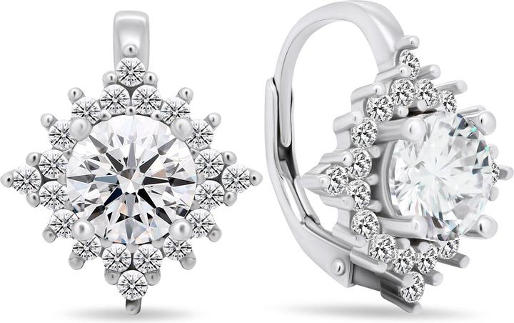 Immagine prodotto Brilio Argento - Orecchini mozzafiato in argento con zirconi trasparenti EA405W