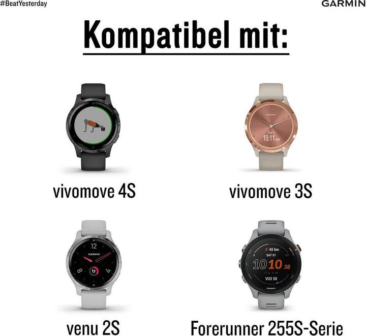 Immagine prodotto Garmin Banda a sgancio rapido (18 mm, Silicone)