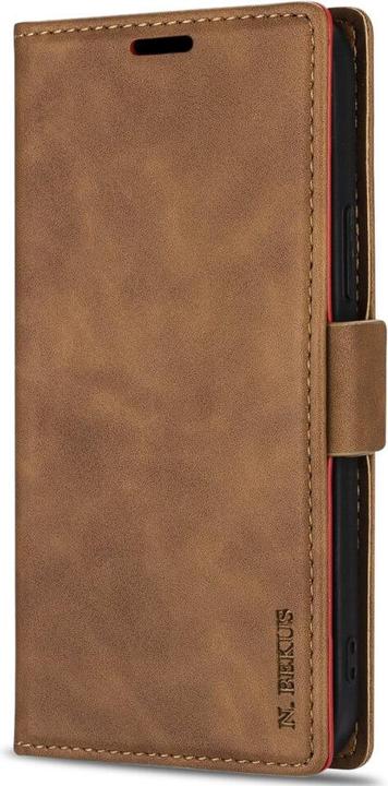 Actual product image N.Bekus iPhone 15 Plus - Flip Case Cover brown (Apple iPhone 15 Plus)