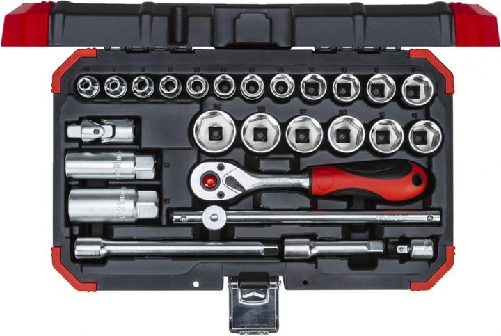 Produktbild Gedore Red red R59003026 Steckschlüssel-Satz 3/8" 6-24mm 26-teilig (18 mm, 11 mm, 12 mm, 20 mm, 19 mm, 15 mm, 13 mm, 6 mm, 21 mm, 7 mm, 14 mm, 8 mm, 10  mm, 23 mm, 22 mm, 17 mm, 9 mm, 16 mm, 24 mm)
