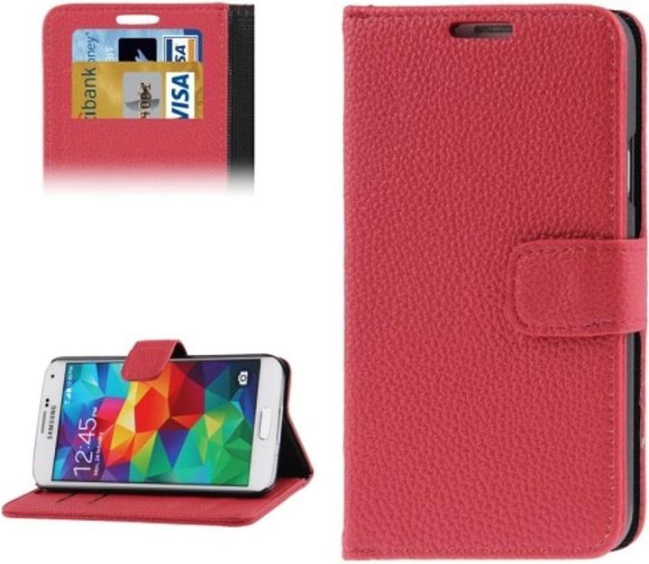 Produktbild König Design Schutzhülle Handytasche (Flip Quer) für Handy Samsung Galaxy S5 / S5 Neo Rot (Samsung Galaxy S5, Samsung Galaxy S5 Neo)