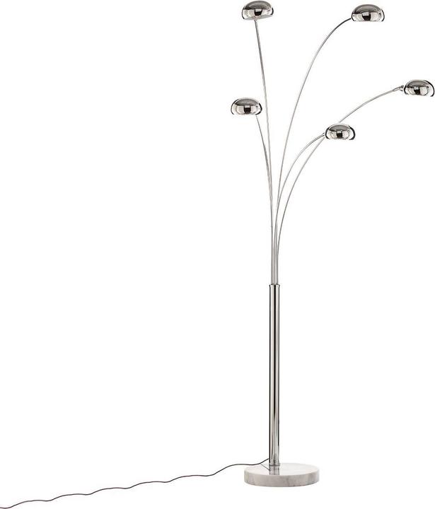Produktbild Lindby Sarinio Stehleuchte mit Marmorfuss, chrom (E14)