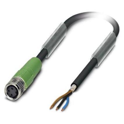 Phoenix Contact Contact 1521740 Sensor-/Aktuatorkabel 10 m, Elektronikkabel + Stecker, Schwarz