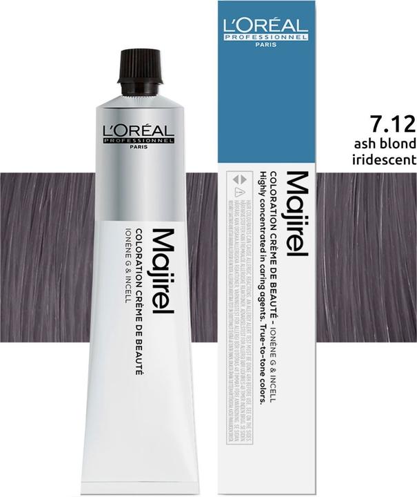 Produktbild L'Oréal Professionnel Majirel (7.12 Mittelblond Asch Irisé)