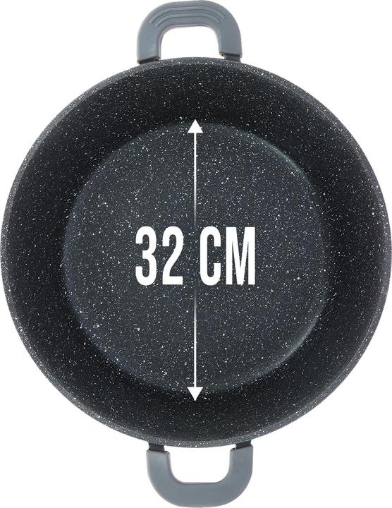 Actual product image Cheffinger Induction pot 32cm with lid (Casserole + Stewpot, Chrome steel, 32 x 24 cm)