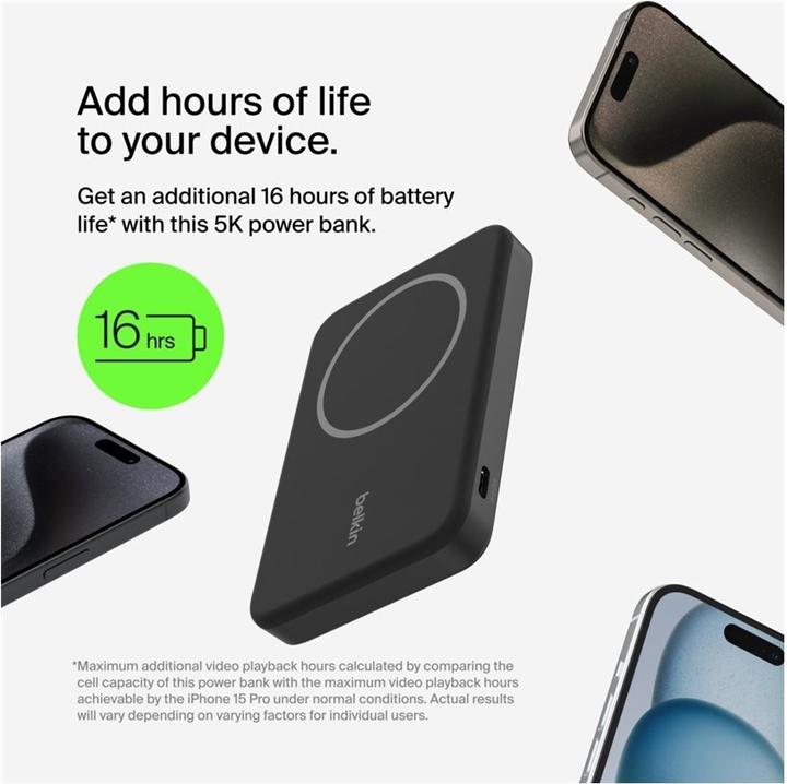 Actual product image Belkin BoostCharge Pro 5000 (8000 mAh, 15 W)