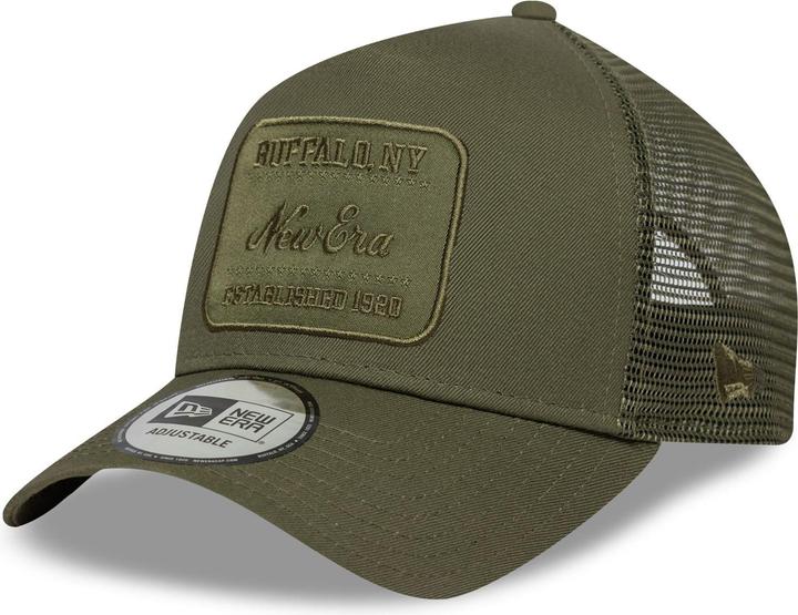 Produktbild New Era A-Frame Trucker Cap - Brand Patch Oliv (One Size)