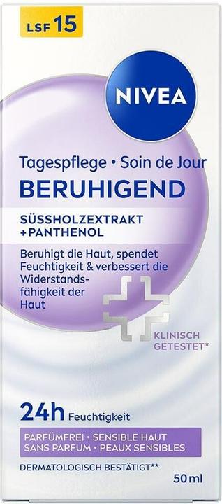 Productafbeelding NIVEA Beruhigende Tagespflege LSF15 (50 ml, Dagcrème, SPF 15)