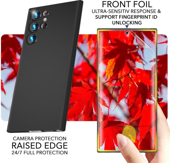 Produktbild Nalia Extrem Dünnes 0,3mm Hardcase mit 2x Displayschutz (Samsung Galaxy S23 Ultra)