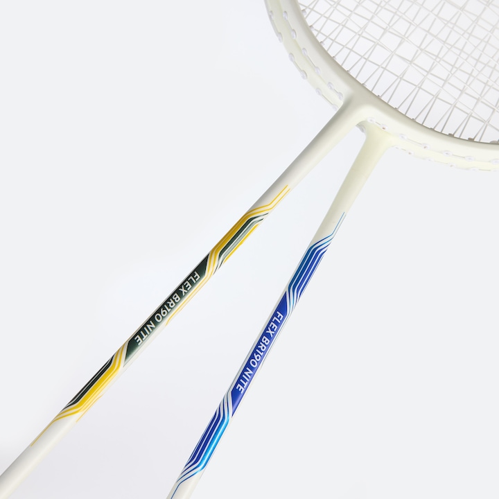 Produktbild Perfly Badminton-Schlägerset Erwachsene leuchtend - BR190 Flex Set Nite blau/gelb
