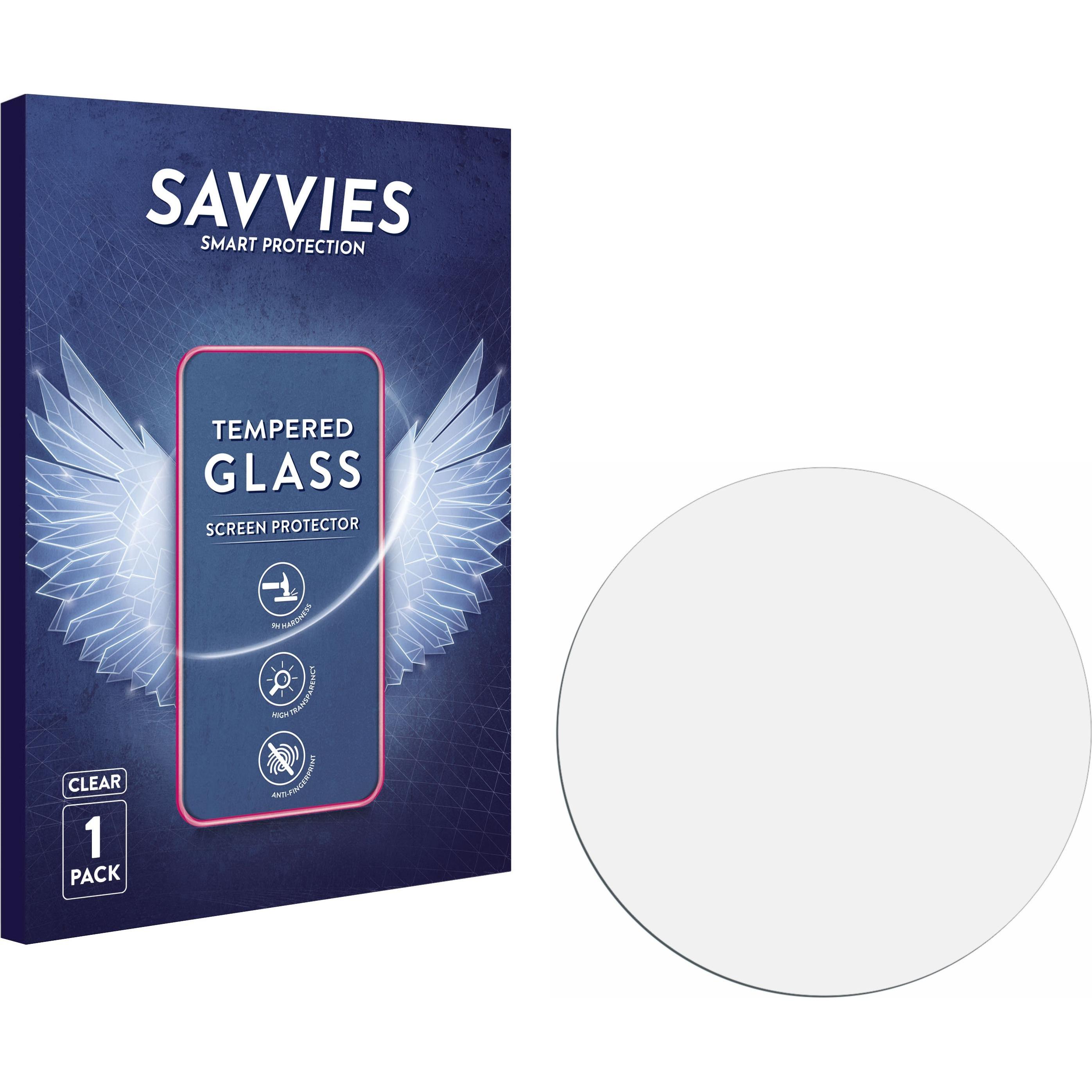 Savvies Panzerglas Hartglas Displayschutz, Smartwatch Schutzfolie, Transparent