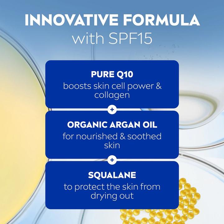 Actual product image NIVEA Q10 Power Nourishing Day Cream (50 ml, SPF 15)