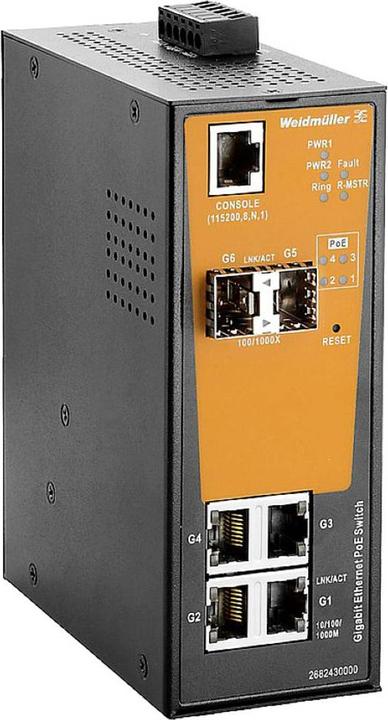 Produktbild Weidmüller IE-SW-AL06M-4GTPOE-2 (6 Ports)