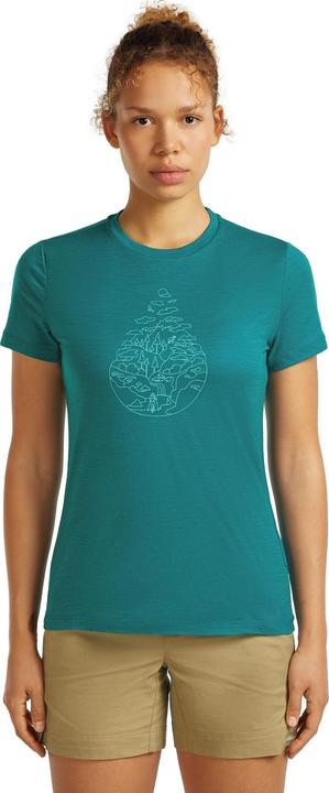 Actual product image Icebreaker Women Merino 150 Tech Lite SS Tee Hike Path (S)