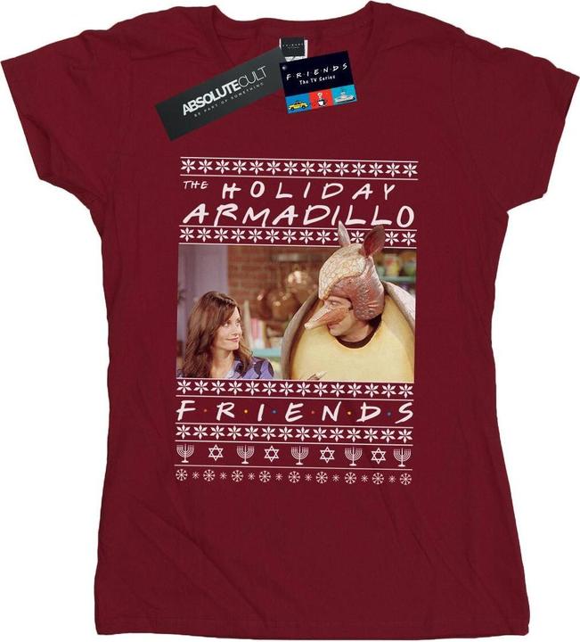 Actual product image Friends Womens/Ladies Fair Isle Holiday Armadillo Cotton T-Shirt (L)