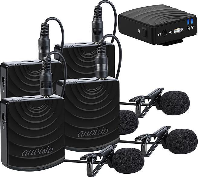 Actual product image Auvisio Set of 4 radio microphone
