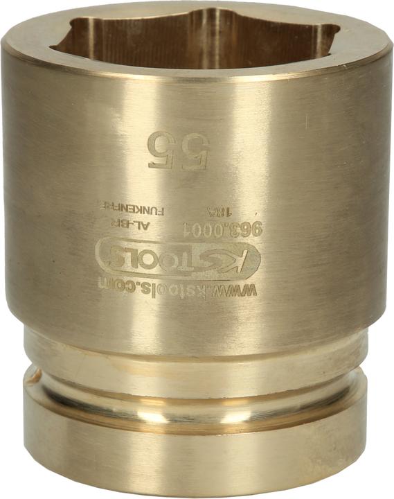 KS Tools 1.1/2" BRONZEplus Steckschlüsseleinsatz, 6-kant, 60 mm (60 mm)