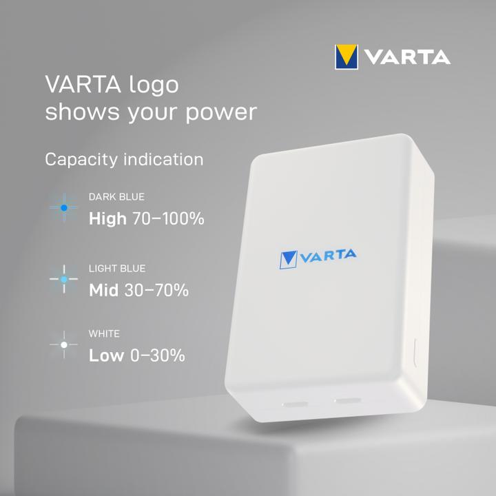 Immagine prodotto Varta Mag Pro Wireless PB 10000 mAh (10000 mAh, 20 W, 18.50 Wh)