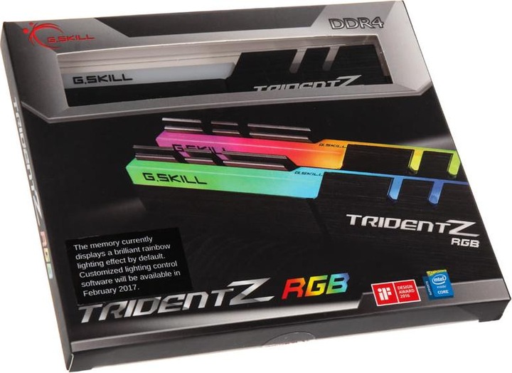 Produktbild G.Skill Trident Z RGB (2 x 16GB, 3600 MHz, DDR4-RAM, DIMM)