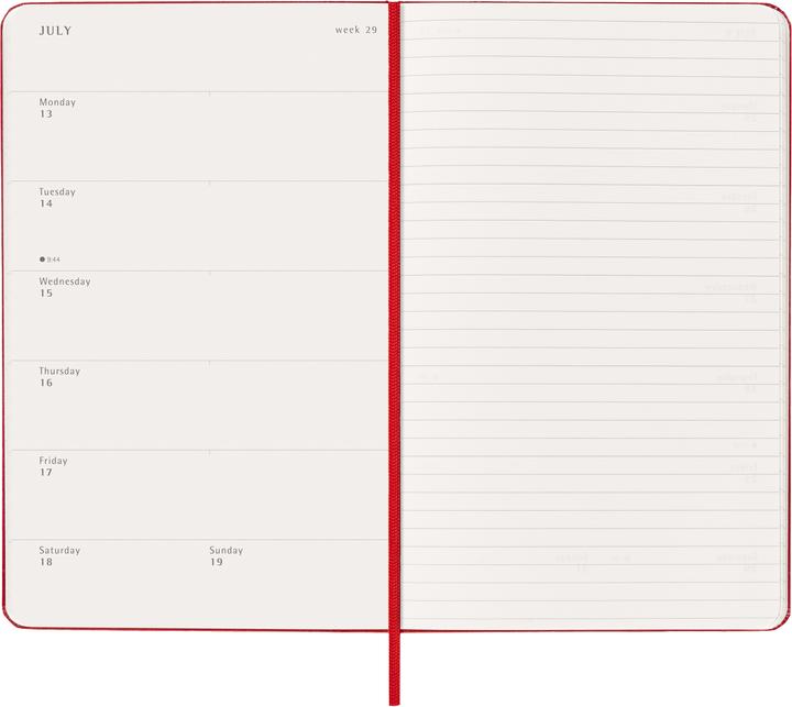 Image du produit Moleskine Agenda commercial Weekly (13 x 21 cm, Anglais)