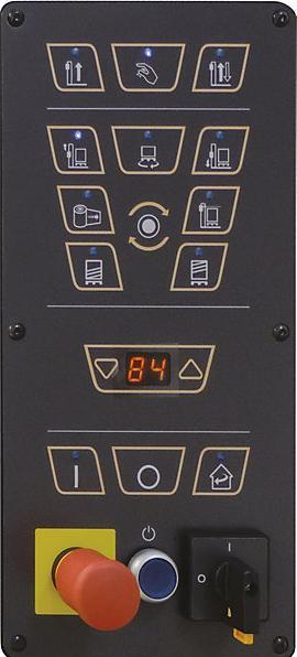 Actual product image kaiserkraft OneWrap-L pallet wrapper, open turntable, film carriage with mechanical