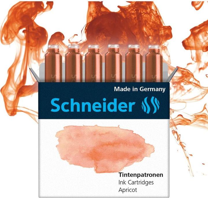 Produktbild Schneider Tintenpatrone Callissima 6 Stück, Apricot (Orange, 6 Stk.)