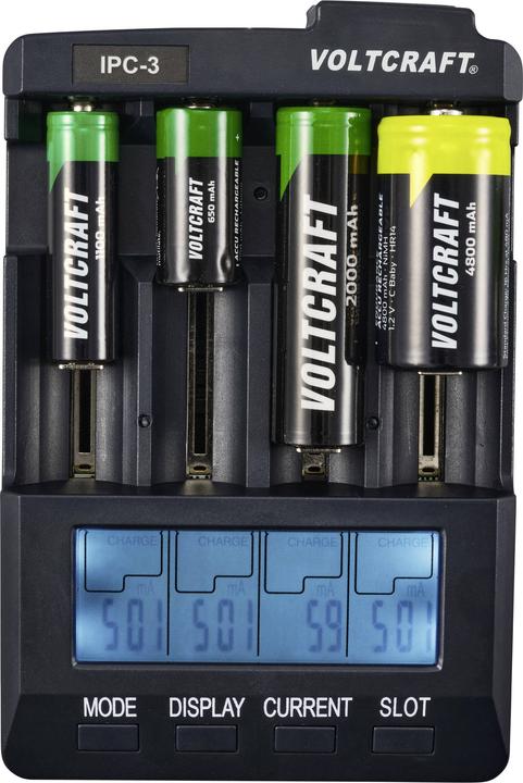 Image du produit Voltcraft Chargeur de piles rondes IPC-3 (1 pcs, 14500, 18650, AA, CR123A, Chargeurs sans batterie)