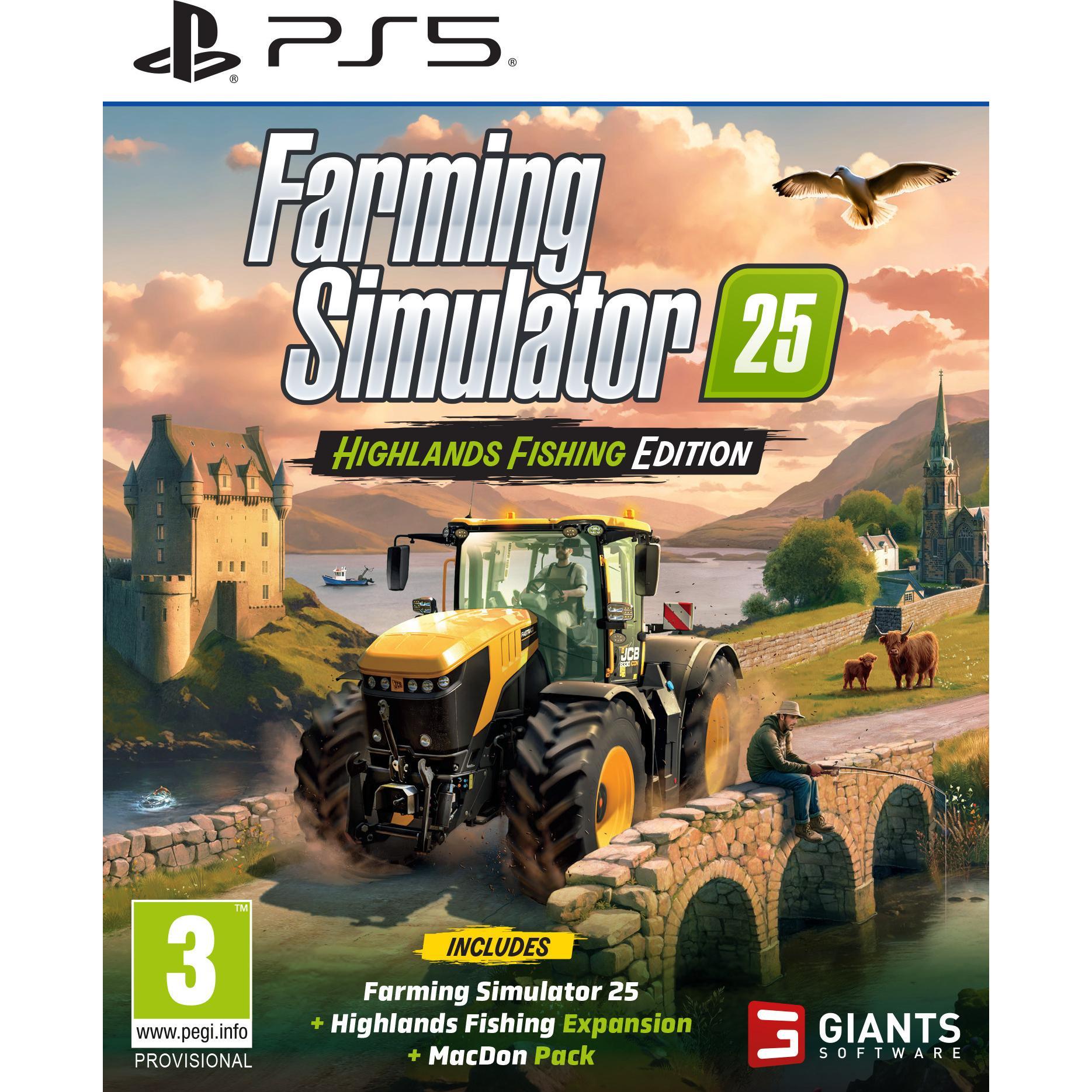 Giants Software Grano/Verde/Pesca Farming Simulator 25: Highlands Fishing Edition For Ps5